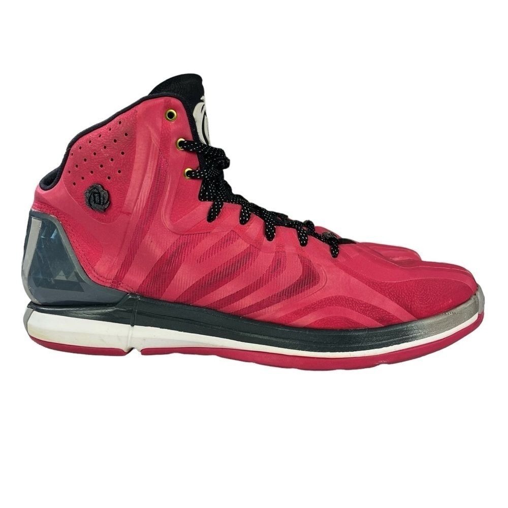 Vintage Adidas‎ D Rose 4.5 Mens 14 Pink Basketball Sneakers GeoFit SprintFrame